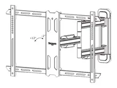 Neomounts WL40S-850BL16 - Monteringssett (VESA-plate, veggplate, dekorativt deksel, brakettadapter, kabeldekke) for LCD-skjerm