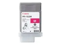 Canon PFI-102 M - 130 ml - magenta - original blekkbeholder - for imagePROGRAF iPF500, iPF510, IPF600, iPF605, iPF610, iPF700, iPF710, iPF720, LP17, LP24