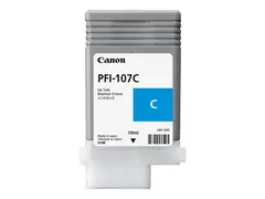 Canon PFI-107 C - 130 ml - cyan - original blekkbeholder - for imagePROGRAF iPF670, iPF680, iPF685, iPF770, iPF780, iPF785