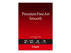 Canon Premium Fine Art FA-SM2 - Glatt - 16,5 mille A4 (210 x 297 mm) - 310 g/m&#178; - 82 pund - 25 ark fotopapir - for imagePROGRAF PRO-1000, PRO-300; PIXMA PRO-10S