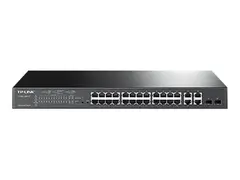 TP-Link Smart PoE Switch T1500-28PCT Switch - 24 x 10/100 (PoE) + 2 x SFP + 4 x 10/100/1000 - rackmonterbar - PoE