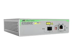 Allied Telesis AT PC2000/SP - Fibermedieomformer 1GbE - 10Base-T, 100Base-TX, 1000Base-T, 1000Base-X, 100Base-X - SFP (mini-GBIC) / RJ-45 - 850 nm - TAA-samsvar