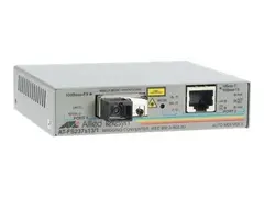 Allied Telesis AT FS232/1 - Fibermedieomformer 100Mb LAN - 10Base-T, 100Base-FX, 100Base-TX - RJ-45 / SC-enkeltmodus - opp til 15 km