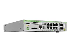 Allied Telesis CentreCOM AT-GS970M/10PS - Switch L3 - Styrt - 8 x 10/100/1000 (PoE+) + 2 x SFP (mini-GBIC) (opplink) - stasjon&#230;r - PoE+ (124 W)