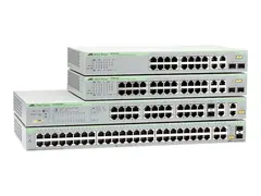 Allied Telesis AT FS750/52 - Switch - smart 48 x 10/100 + 2 x 10/100/1000 + 2 x kombo-Gigabit SFP - stasjon&#230;r, rackmonterbar