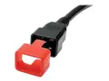 Eaton Tripp Lite Series PDU Plug Lock Connector C20 Power Cord to C19 Outlet Red 100pk Kabelfjerningsl&#229;s - r&#248;d