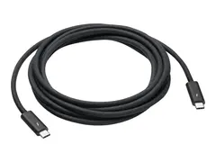 Apple Thunderbolt 4 Pro - USB-kabel - 24 pin USB-C (hann) til 24 pin USB-C (hann) USB 3.1 Gen 2 / Thunderbolt 3 / Thunderbolt 4 - 3 m - st&#248;tte for kjedekopling - svart
