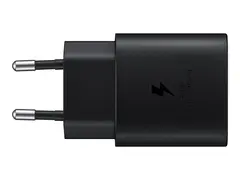 Samsung EP-TA800 - Str&#248;madapter 25 watt - 3 A - SFC (24 pin USB-C) - svart - for Galaxy A20, A50, A70, A8s, M30, M40, Note10, S20, S20 5G, S20+ 5G, Z Flip, Z Flip 5G