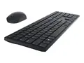 Dell Pro KM5221W - Tastatur- og mussett - tr&#229;dl&#248;s 2.4 GHz - QWERTY - Pan Nordic - svart - for Latitude 3320, 3520, 7320 Detachable; Vostro 15 3515; XPS 17 9710
