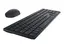 Dell Pro KM5221W - Tastatur- og mussett - tr&#229;dl&#248;s 2.4 GHz - QWERTY - Pan Nordic - svart - for Latitude 3320, 3520, 7320 Detachable; Vostro 15 3515; XPS 17 9710