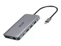 Acer 12-In-1 Type-C Adapter - dokkingstasjon USB-C - 2 x HDMI, DP - 1GbE