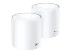 TP-Link Deco X20 V2 - Wi-Fi-system - (2 rutere) inntil 370 kvm - maske 1GbE - Wi-Fi 6 - Dobbeltb&#229;nd