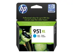 HP 951XL - H&#248;y ytelse - cyan - original Officejet - blekkpatron - for Officejet Pro 251dw, 276dw, 8100, 8600, 8600 N911a, 8610, 8615, 8620, 8625, 8630