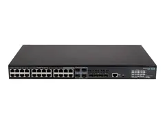 HPE FlexNetwork 5140 24G PoE+ 4SFP+ EI Switch - L3 - smart - 24 x 10/100/1000 (PoE+) + 4 x kombo 10/100/1000Base-T (PoE+) / 100/1000Base-X SFP + 4 x 10 Gigabit Ethernet / 1 Gigabit Ethernet SFP+ - rackmonterbar - PoE+ (370 W)