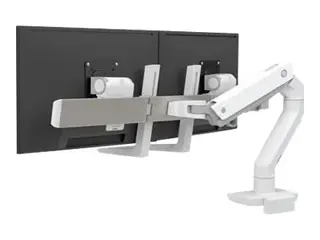 Ergotron HX - Monteringssett (h&#229;ndtak, leddarm, 2 svingtapper, hengselbue, utvidelse, lavprofil toppmontert C-klemme 18-25 mm) Patented Constant Force Technology - for 2 LCD-skjermer - hvit - skjermst&#248;rrelse: inntil 32&quot;