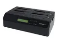 StarTech.com 4 Bay USB 3.0/ eSATA Hard Drive Duplicator Dock for 2.5&quot; &amp; 3.5&quot; SATA/ IDE SSD HDD Standalone 1:3 Copier Docking Station (SATDOCK4U3RE) - Harddisk-duplekser - 4 br&#248;nner (SATA-300) - for P/N: SVA12DN4NEUA