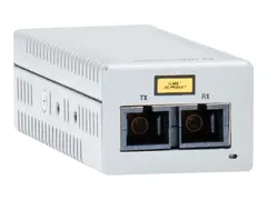 Allied Telesis AT DMC100/LC - Fibermedieomformer 100Mb LAN - 100Base-FX, 100Base-TX - RJ-45 / LC multimodus - opp til 2 km - 1310 nm