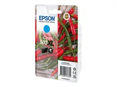 Epson 503XL - 6.4 ml - cyan - original - blister blekkpatron - for EPL 5200; RIP Station 5200; WorkForce WF-2960