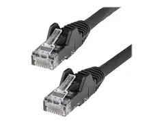 StarTech.com 2m LSZH CAT6 Ethernet Cable, 10 Gigabit Snagless RJ45 100W PoE Network Patch Cord with Strain Relief, CAT 6 10GbE UTP, Black, Individually Tested/ETL, Low Smoke Zero Halogen Category 6 - 24AWG (N6LPATCH2MBK) - Koblingskabel - RJ-45 (hann) til RJ-45 (hann) - 2 m - 6 mm - UTP - CAT 6 - uten hindringer - svart