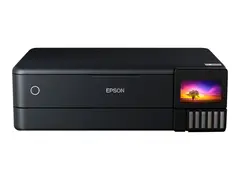 Epson EcoTank ET-8550 - Multifunksjonsskriver farge - ink-jet - p&#229;fyllbar - A3 (medie) - opp til 16 spm (trykking) - USB, LAN, USB-vert, Wi-Fi(ac) - svart