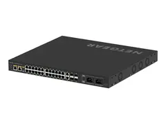 NETGEAR AV Line M4250-26G4F-PoE++ Switch - L3 - Styrt - 24 x 10/100/1000 (PoE++) + 2 x 10/100/1000 + 4 x 1000Base-X SFP - side til side-luftflyt - rackmonterbar - PoE++ (1440 W)