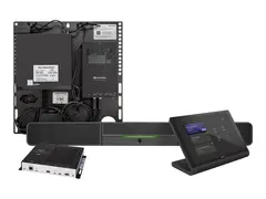 Crestron Flex UC-BX30-T - Videokonferansesett (ber&#248;ringsskjermkonsoll, mini-PC, lysstang med kamera) Certified for Microsoft Teams - svart