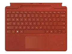 Microsoft Surface Pro Signature Keyboard Tastatur - med styreplate, akselerometer, lagrings- og ladebakke for Surface Slim Pen 2 - QWERTY - Nordisk (dansk/finsk/norsk/svensk) - valmuer&#248;d - kommersiell - for Surface Pro 8, Pro X