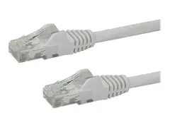 StarTech.com 7m CAT6 Ethernet Cable, 10 Gigabit Snagless RJ45 650MHz 100W PoE Patch Cord, CAT 6 10GbE UTP Network Cable w/Strain Relief, White, Fluke Tested/Wiring is UL Certified/TIA Category 6 - 24AWG (N6PATC7MWH) - Koblingskabel - RJ-45 (hann) til RJ-45 (hann) - 7 m - UTP - CAT 6 - uten hindringer - hvit