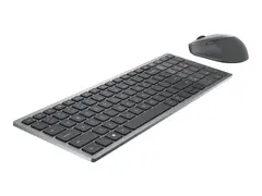 Dell Multi-Device KM7120W - Tastatur- og mussett tr&#229;dl&#248;s - Bluetooth, 2.4 GHz - QWERTY - US International - titangr&#229;