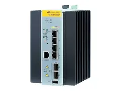 Allied Telesis AT IE200-6GP - Switch Styrt - 4 x 10/100/1000 (PoE+) + 2 x Gigabit SFP - stasjon&#230;r - PoE+ - DC-str&#248;m