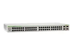 Allied Telesis AT GS950/48PS - Switch Styrt - 24 x 10/100/1000 (PoE+) + 20 x 10/100/1000 + 4 x kombo-Gigabit SFP - stasjon&#230;r, rackmonterbar, veggmonterbar - PoE+ (370 W)