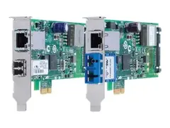 Allied Telesis AT-2911GP/SXSC - Nettverksadapter PCIe 2.0 lav profil - 1000Base-SX x 1 + Gigabit Ethernet (PoE+) x 1