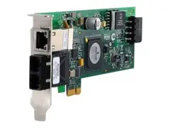 Allied Telesis AT-2716POE/FXSC - Nettverksadapter PCIe 2.0 lav profil - 100Mb LAN - 100Base-FX - 1310 nm + 1 x 10/100/1000Base-T - TAA-samsvar