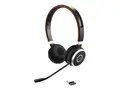 Jabra Evolve 65 SE UC Stereo - Hodesett - on-ear Bluetooth - tr&#229;dl&#248;s - USB - med ladestativ - Optimert for UC - for Jabra Evolve; LINK 380a MS