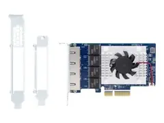 QNAP QXG-5G4T-111C - Nettverksadapter PCIe 3.0 x4 lav profil - 5GBase-T x 5 - for QNAP TDS-16489U R2, TS-EC1080, EC880, TVS-2472, 471, 671, 682, 871, 872, 882, EC880