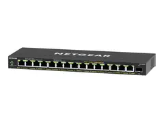 NETGEAR Plus GS316EPP - Switch Styrt - 15 x 10/100/1000 (PoE+) + 1 x SFP - stasjon&#230;r, veggmonterbar - PoE+ (231 W)