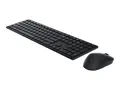 Dell Pro KM5221W - Tastatur- og mussett - tr&#229;dl&#248;s 2.4 GHz - QWERTY - US International - svart