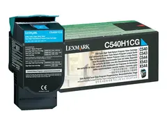 Lexmark - H&#248;y ytelse - cyan - original tonerpatron LCCP, LRP - for Lexmark C540, C543, C544, C546, X543, X544, X546, X548