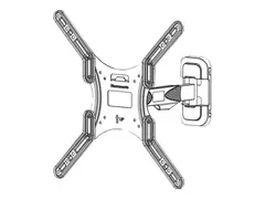 Neomounts WL40-540BL14 - Monteringssett (VESA-plate, veggplate, dekorativt deksel, brakettadapter, kabeldekke) for LCD-skjerm