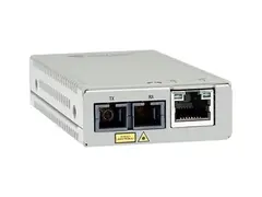 Allied Telesis AT MMC200LX/SC - Fibermedieomformer 100Mb LAN - 10Base-T, 100Base-TX, 100Base-LX, 100Base-SC - RJ-45 / LX/SC-enkeltmodus - opp til 15 km - 1310 nm - TAA-samsvar