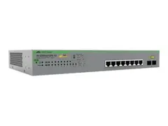 Allied Telesis AT GS950/10PS V2 Switch - smart - 8 x 10/100/1000 (PoE+) + 2 x 1000Base-X - stasjon&#230;r, rackmonterbar, veggmonterbar - PoE+ (75 W)