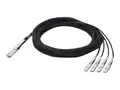 Allied Telesis Breakout Cable - Nettverkskabel SFP+ til QSFP - 5 m - for Allied Telesis AT-StackQS; CentreCOM AT-x550-18XTQ