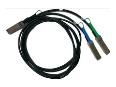 NVIDIA - Fibre Channel-kabel - QSFP56 (hann) til QSFP56 (hann) 1 m - hybrid