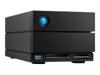 LaCie 2big Dock STLG28000400 - Harddiskarray 28 TB - 2 br&#248;nner (SATA-600) - HDD 14 TB x 2 - Thunderbolt 3, USB 3.2 Gen 2 (ekstern) - med 5-&#229;rs Rescue Data Recovery Service Plan