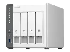 QNAP TS-433 - NAS-server - 4 br&#248;nner SATA 6Gb/s - RAID RAID 0, 1, 5, 6, 10, 50, JBOD, 60 - RAM 4 GB - Gigabit Ethernet / 2.5 Gigabit Ethernet - iSCSI st&#248;tte