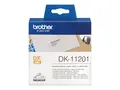 Brother DK-11201 - Svart p&#229; hvitt - 29 x 90 mm 400 etikett(er) (1 rull(er) x 400) adresselapper for Brother QL-1050, 1060, 1110, 500, 550, 560, 570, 580, 600, 650, 700, 710, 720, 820