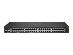 HPE Aruba 6100 48G 4SFP+ Switch - Switch Styrt - 48 x 10/100/1000 + 4 x 1 Gigabit / 10 Gigabit SFP+ - side til side-luftflyt - rackmonterbar