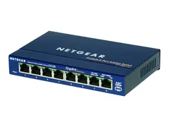 NETGEAR GS108 - Switch - 8 x 10/100/1000 stasjon&#230;r