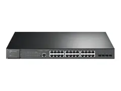 TP-Link JetStream TL-SG3428MP - Switch Styrt - 24 x 10/100/1000 (PoE+) + 4 x Gigabit SFP - rackmonterbar - PoE+ (384 W)