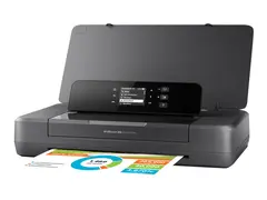 HP Officejet 200 Mobile Printer - Skriver farge - ink-jet - A4/Legal - 1200 x 1200 dpi - inntil 20 spm (mono) / inntil 19 spm (farge) - kapasitet: 50 ark - USB 2.0, USB-vert, Wi-Fi